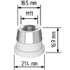 Керамический держатель сопла D21,4 (M11) для Raytools  арт.120515092A - st-e.info - Новосибирск