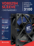 Вентилятор VD8025H sleeve (скольжение) 24V - st-e.info - Новосибирск