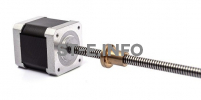 Шаговый двигатель 42HSL48-1204JA08-E150 (Tr8*8) - st-e.info - Новосибирск