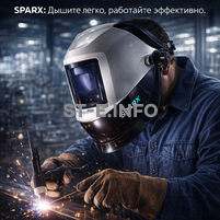 Маска сварщика Sparx с устройством подачи воздуха - st-e.info - Новосибирск
