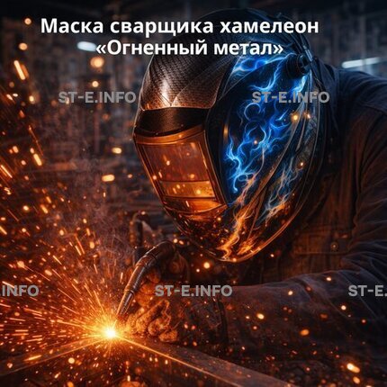 Маска сварщика хамелеон «Огненный метал» (YXE-718G PRO) - st-e.info - Новосибирск