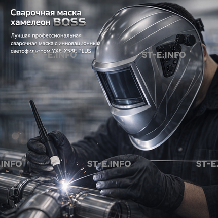 Сварочная маска хамелеон BOSS (YXE-X58E Plus) - st-e.info - Новосибирск